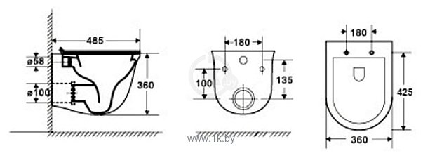 Фотографии WeltWasser Telbach 004 GL-WT + Marberg 410 RD (белый глянец/хром)