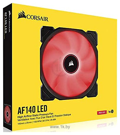 Фотографии Corsair AF140 LED Red CO-9050086-WW