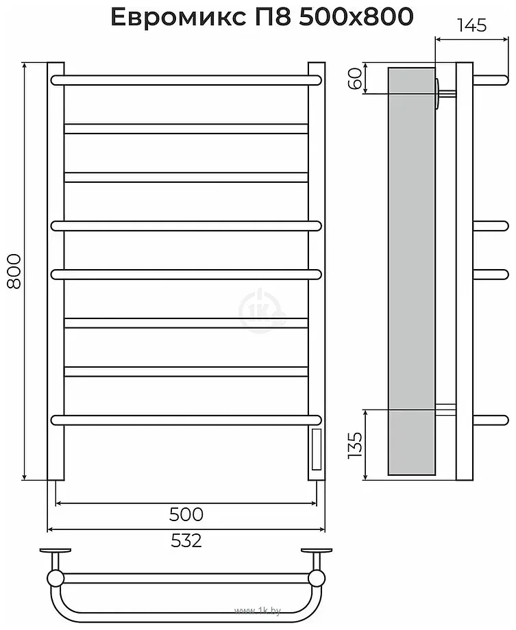 Фотографии Terminus Евромикс П8 500x800 (RAL 9003, Quick Touch) Фотографии Terminus Евромикс П8 500x800 (RAL 9003, Quick Touch)