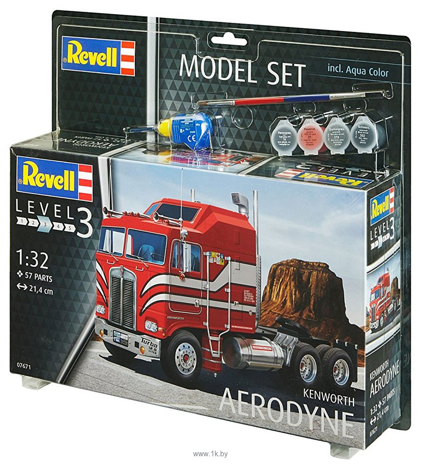 Фотографии Revell 07671 Грузовик Kenworth Aerodyne