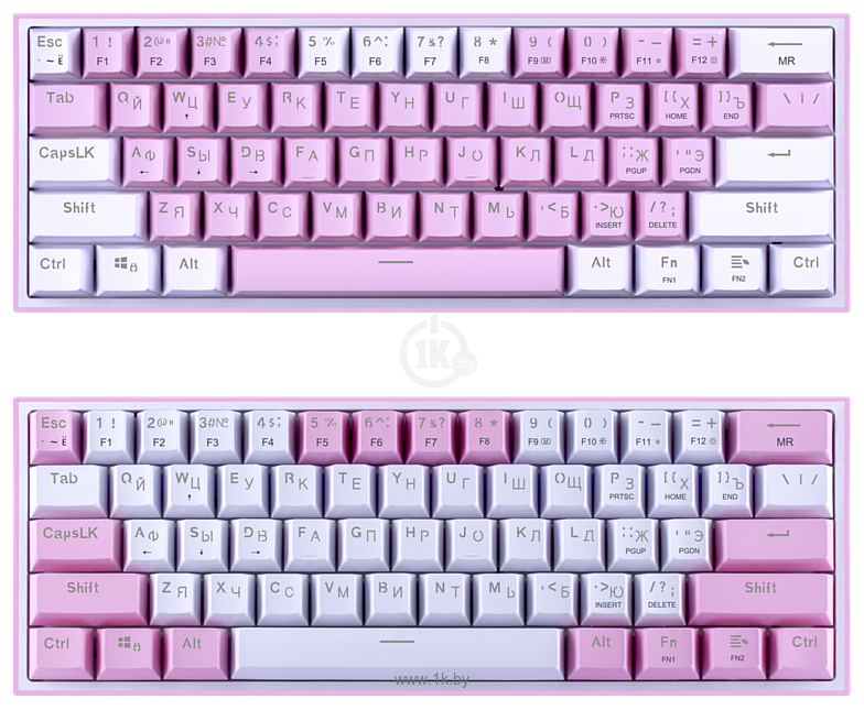 Фотографии Redragon Fizz pink/white