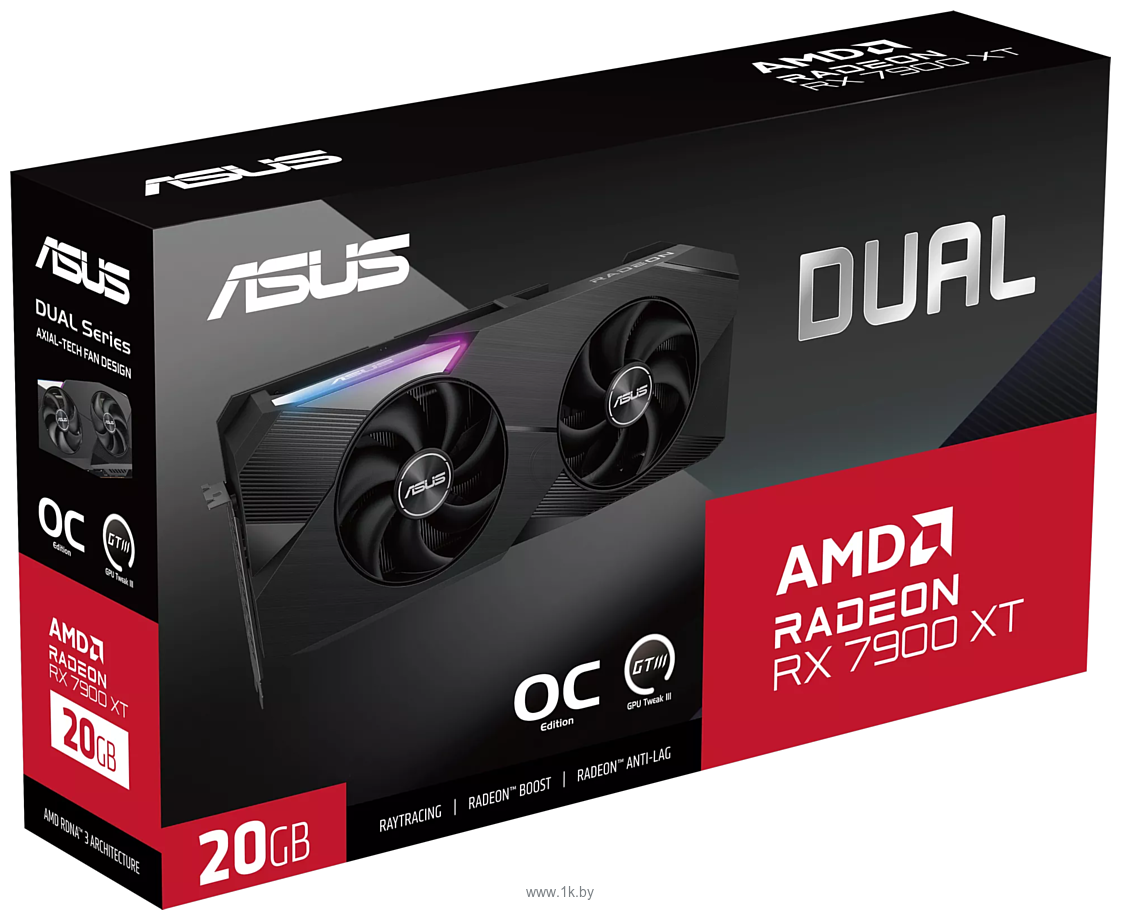 Фотографии ASUS Radeon RX 7900 XT OC Edition 20GB GDDR6 (DUAL-RX7900XT-O20G)