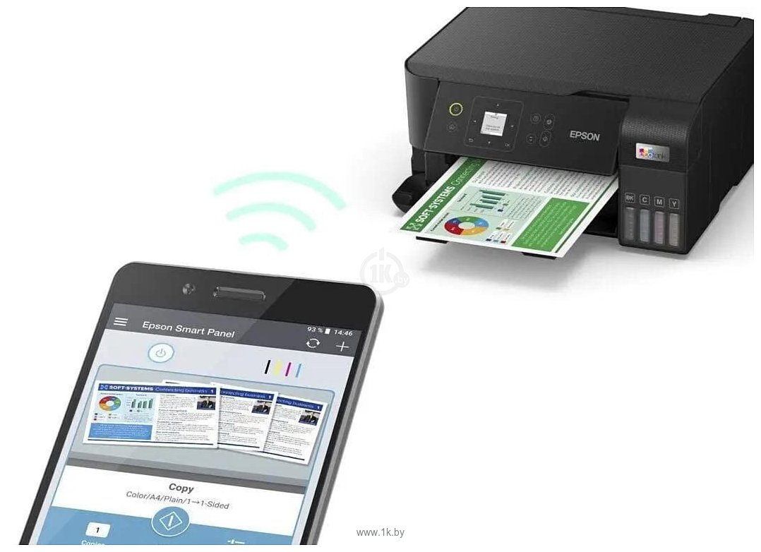 Фотографии Epson EcoTank L3560 (ресурс стартовых контейнеров 6600/5900, контейнер 103)