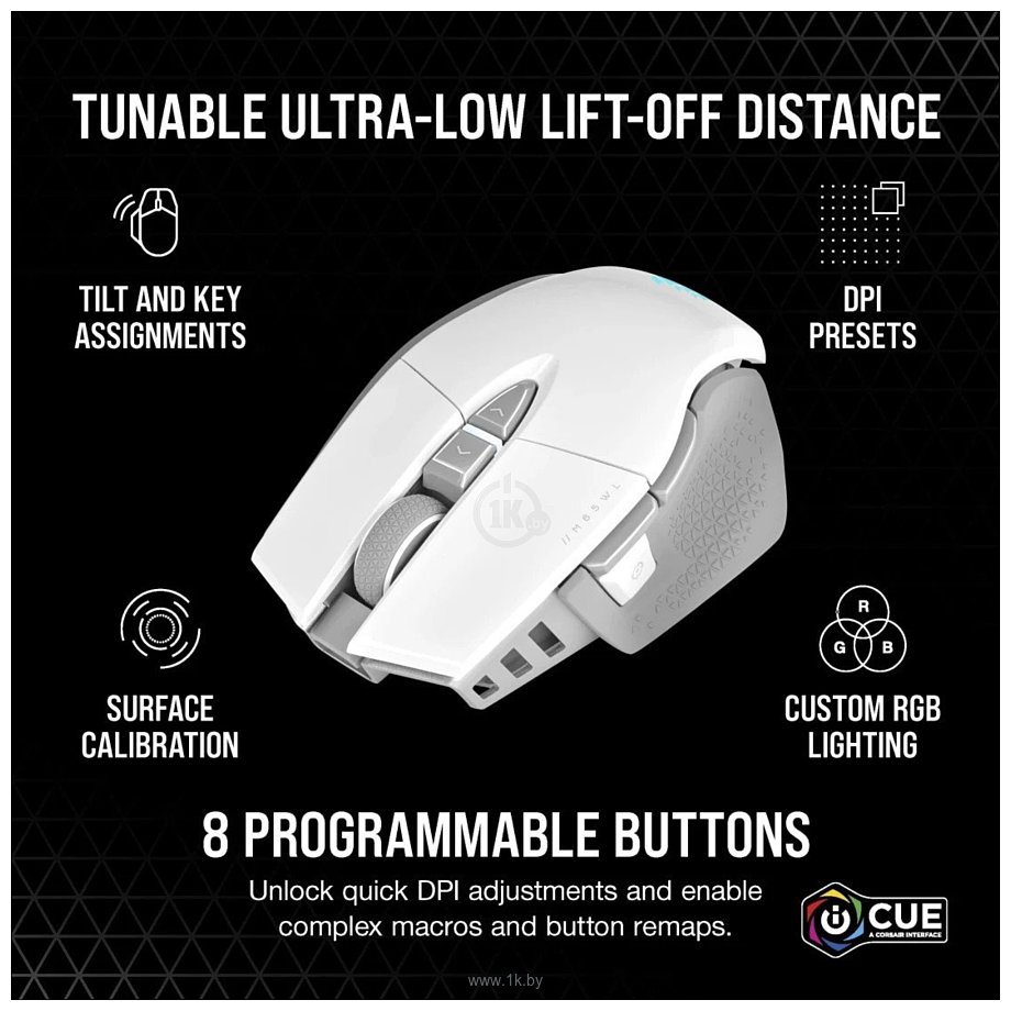 Фотографии Corsair M65 RGB Ultra White