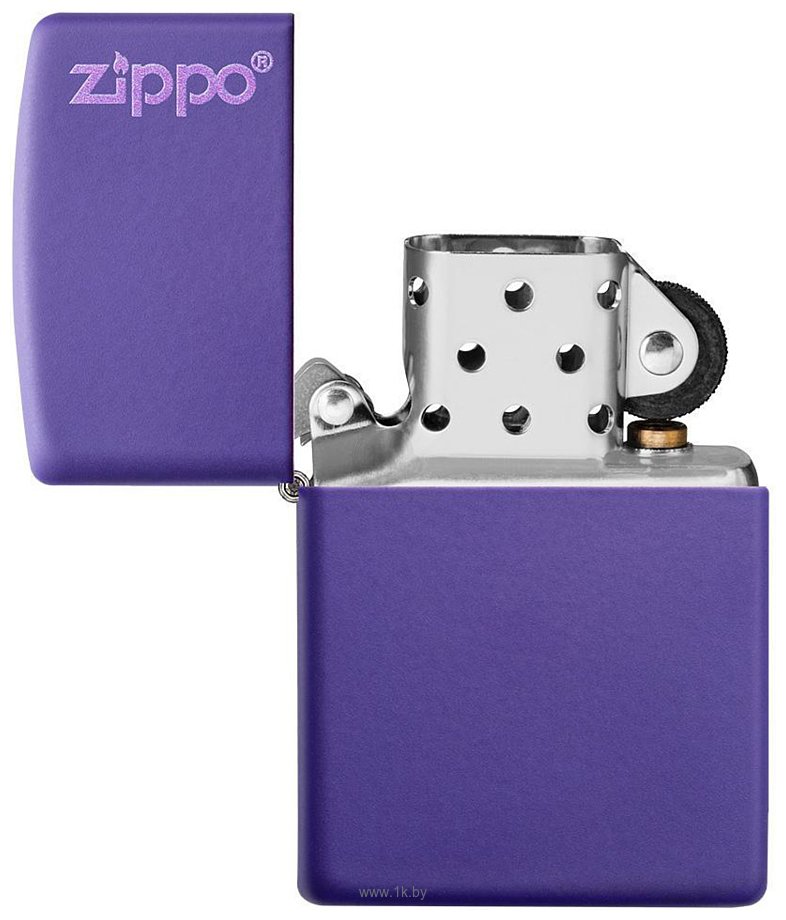 Фотографии Zippo Classic Purple Matte Zippo Logo 237ZL