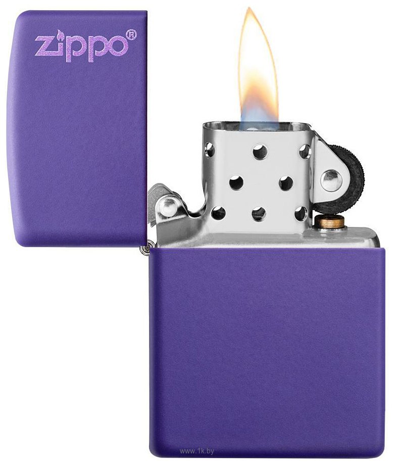 Фотографии Zippo Classic Purple Matte Zippo Logo 237ZL