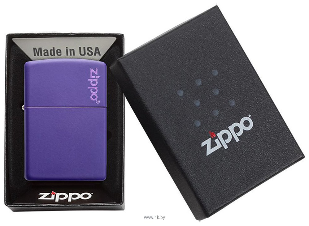 Фотографии Zippo Classic Purple Matte Zippo Logo 237ZL