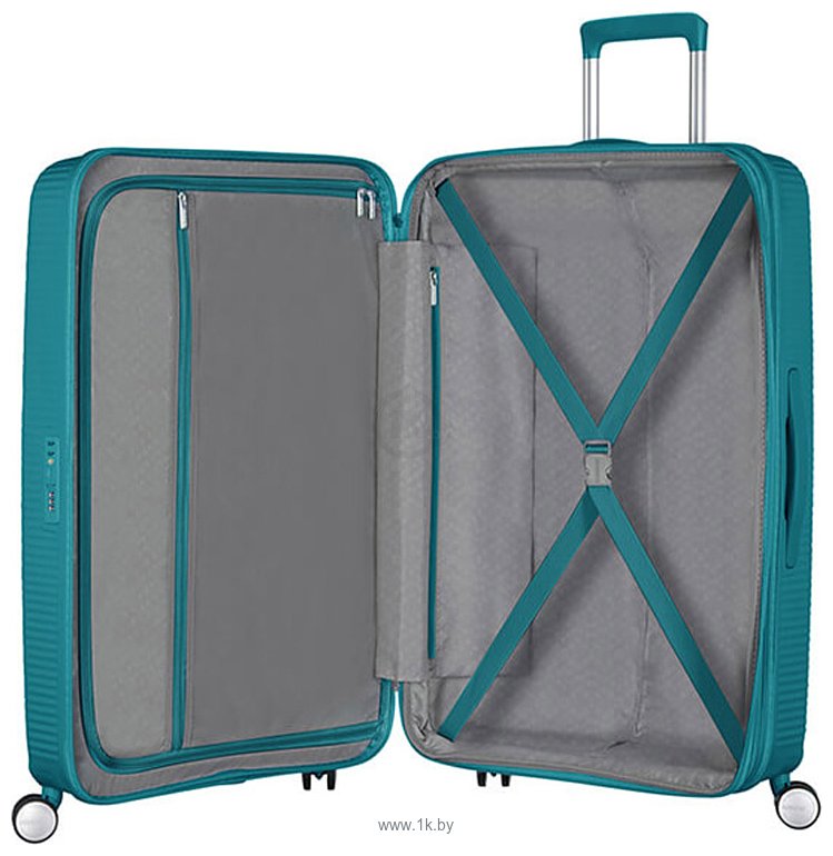 Фотографии American Tourister Soundbox Poolside Blue 67 см