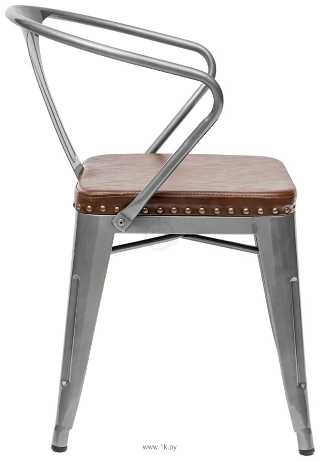 Фотографии Stool Group Tolix ARMS soft c подлокотниками (серебристый)