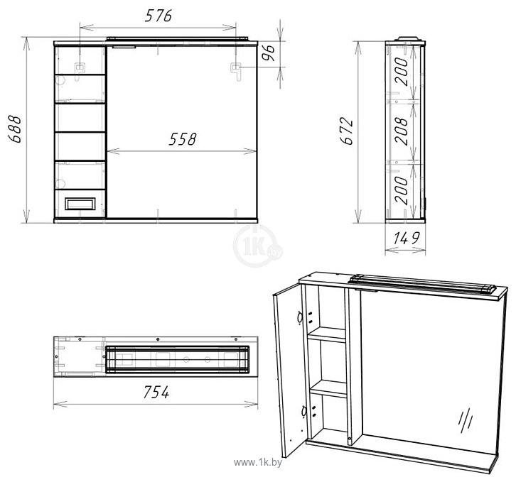 Фотографии Домино  Cube 75 (правый)