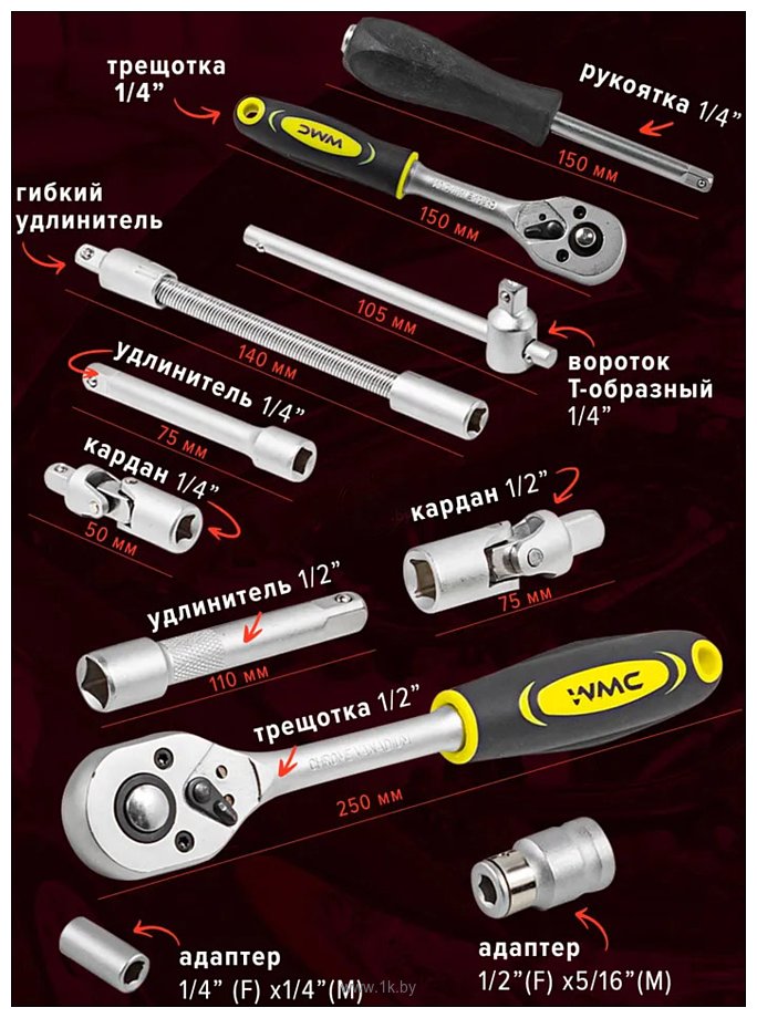 Фотографии WMC Tools 4821-5EURO 82 предмета