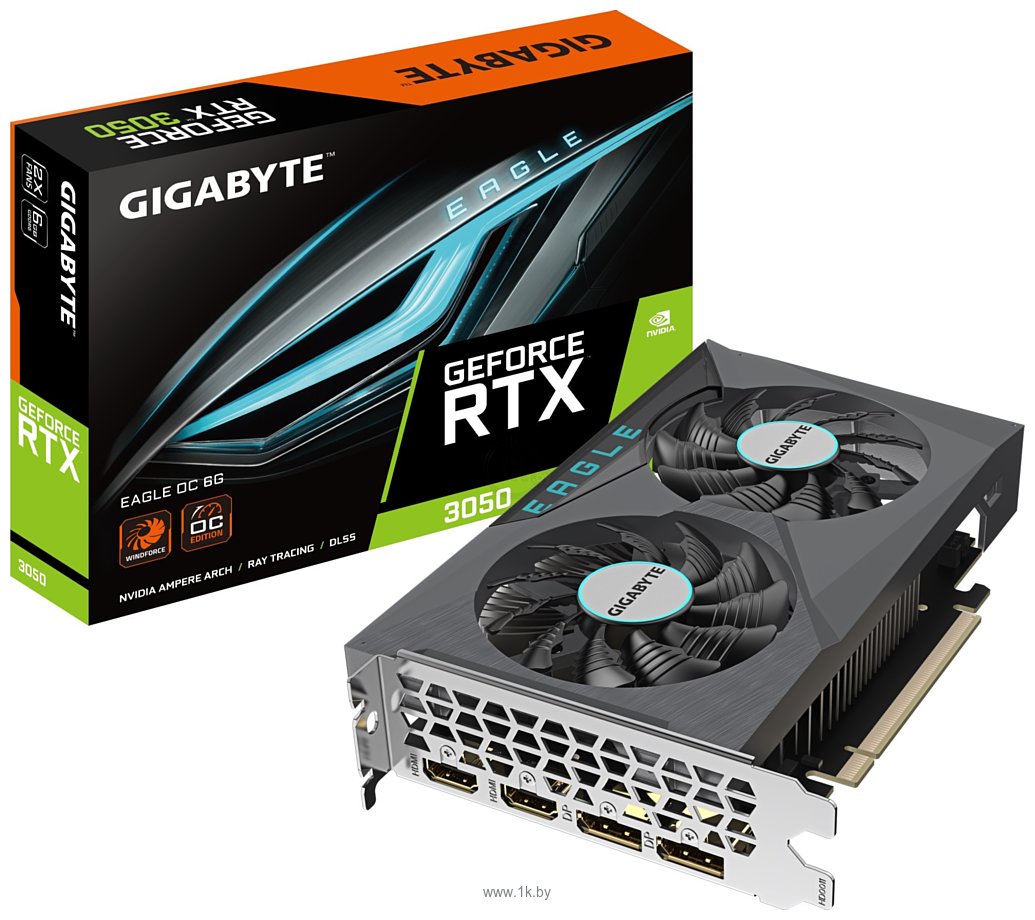 Фотографии Gigabyte GeForce RTX 3050 Eagle OC 6GB (GV-N3050EAGLE OC-6GD)