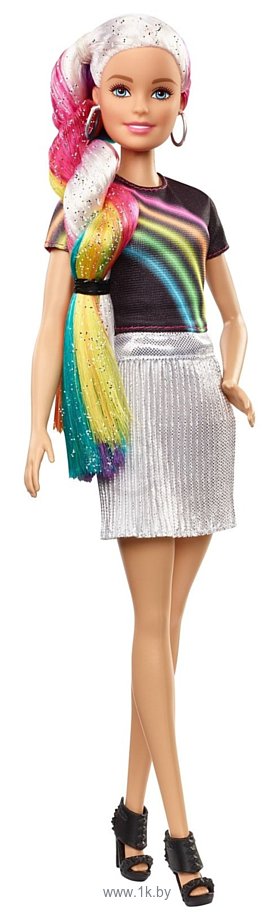 Фотографии Barbie Rainbow Sparkle Hair Doll FXN96