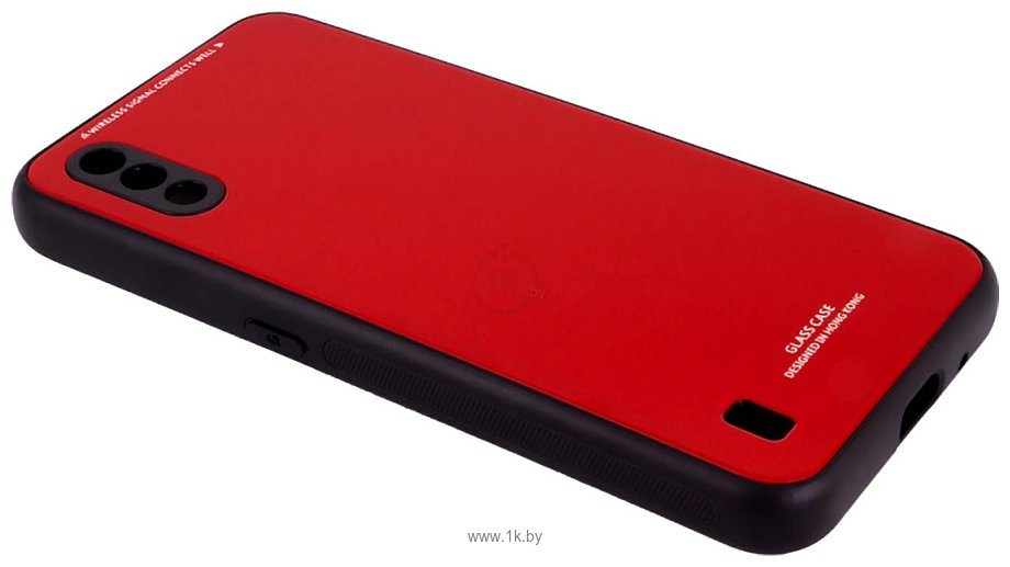 Фотографии Case Glassy для Samsung Galaxy M01 (красный)