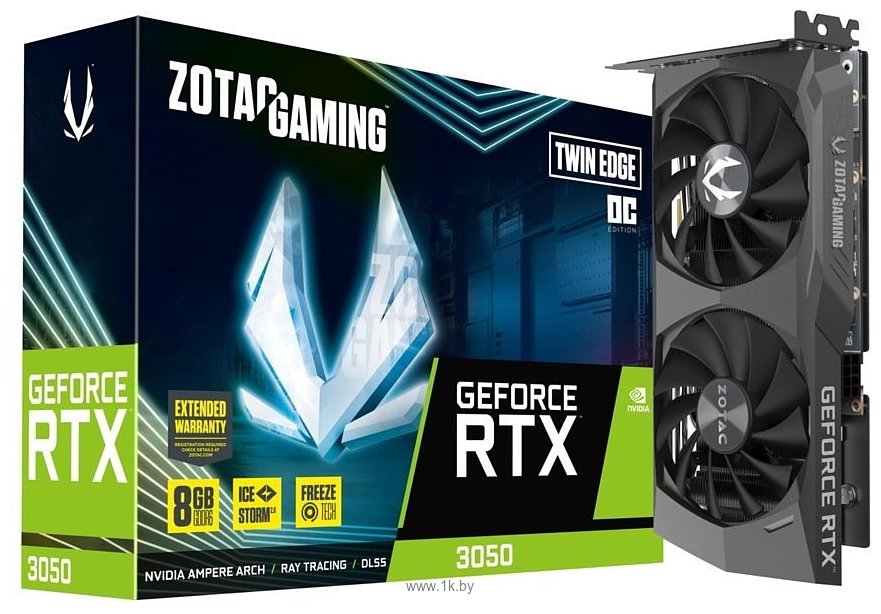 Фотографии ZOTAC GeForce RTX 3050 Twin Edge OC 8GB (ZT-A30500H-10M)