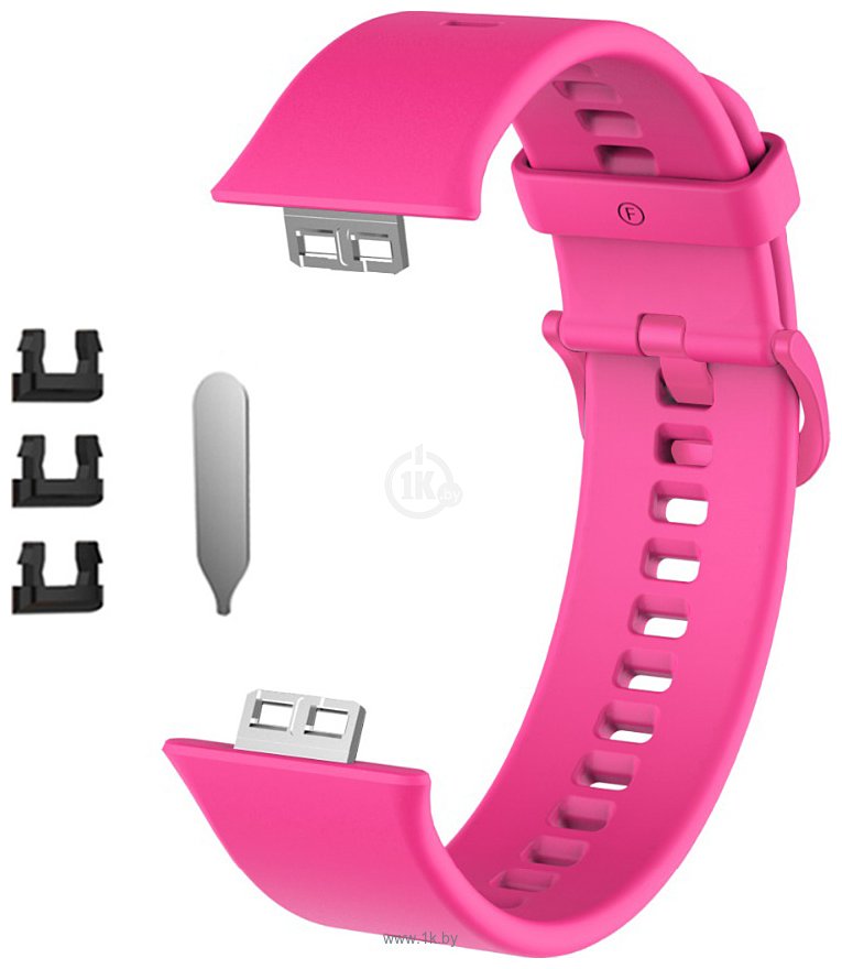 Фотографии Rumi силиконовый для Huawei Watch FIT, Watch FIT Elegant (ярко-розовый)