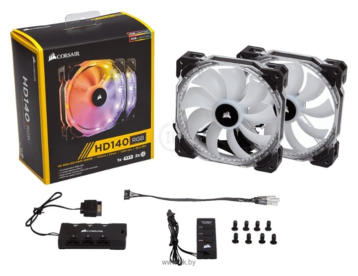 Фотографии Corsair HD140 RGB Twin Pack (CO-9050069-WW)