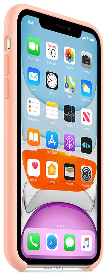 Фотографии Apple Silicone Case для iPhone 11 (розовый грейпфрут)