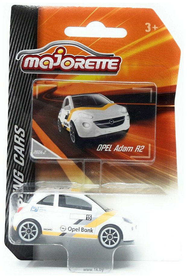 Фотографии Majorette Racing Cars 212084009 Opel Adam R2 (белый/желтый)