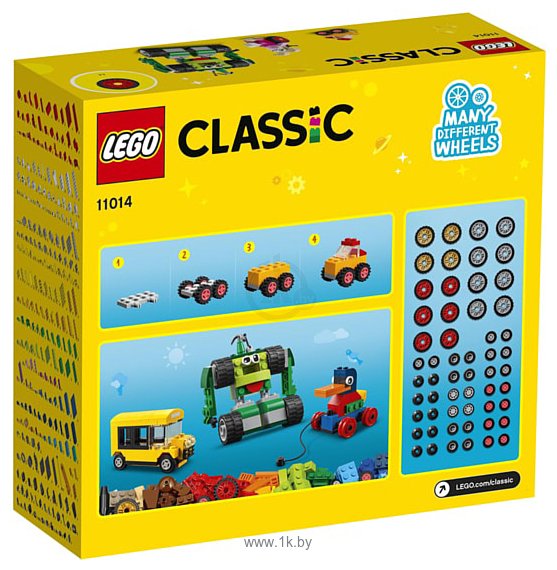 Фотографии LEGO Classic 11014 Кубики и колеса