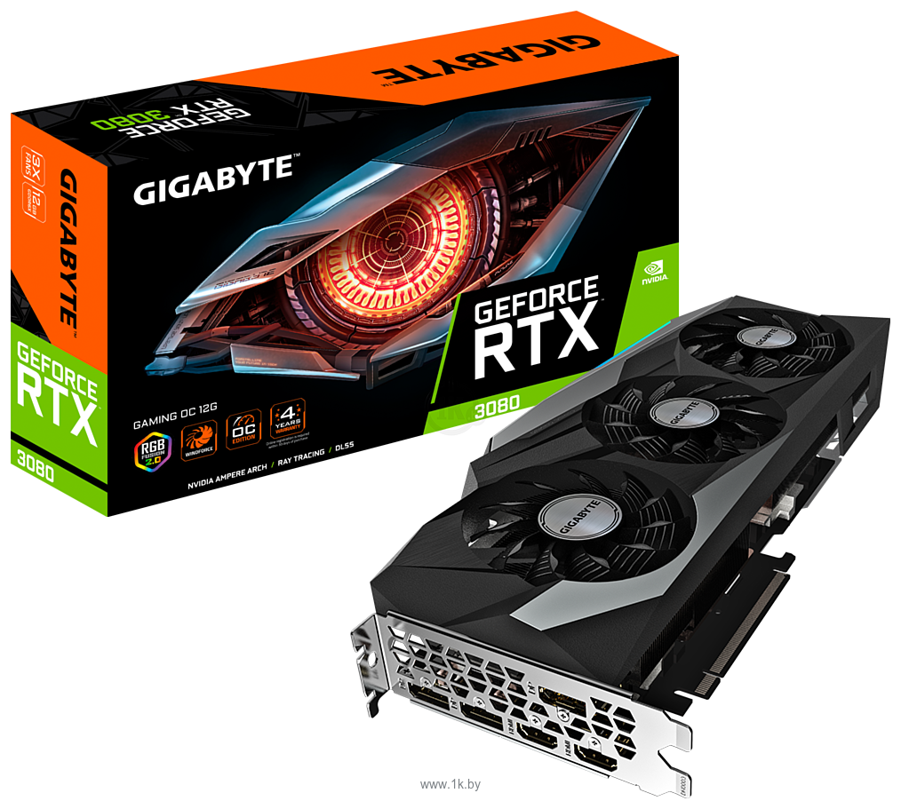 Фотографии Gigabyte GeForce RTX 3080 Gaming OC 12G (GV-N3080GAMING OC-12GD)