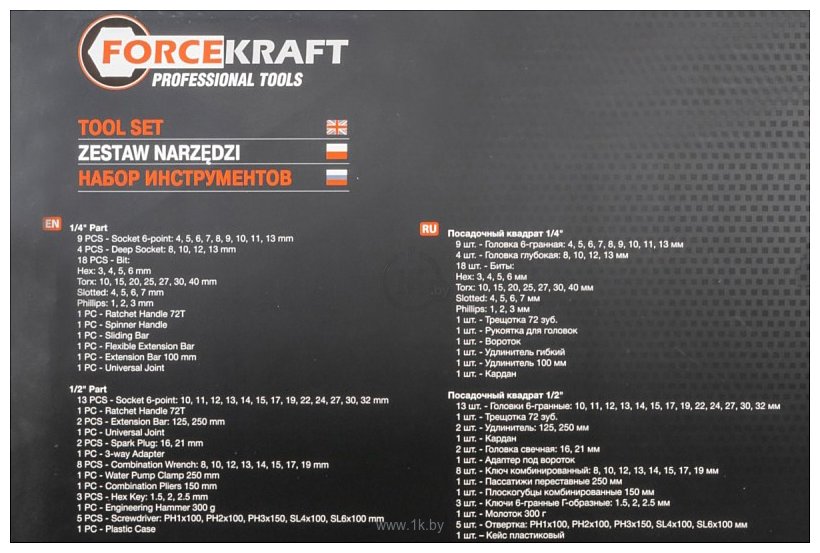 Фотографии ForceKraft FK-4772-5 77 предметов