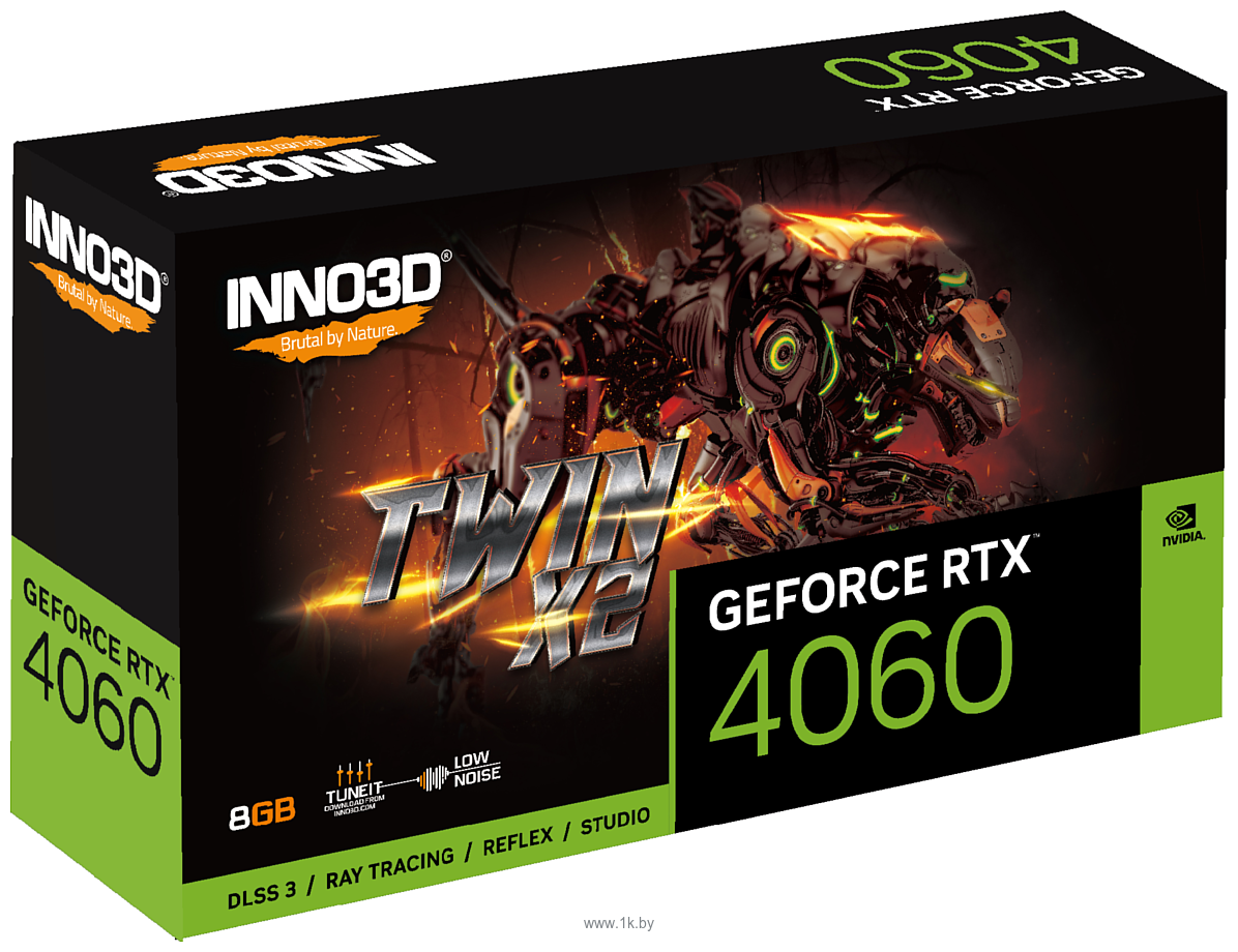 Фотографии INNO3D GeForce RTX 4060 Twin X2 (N40602-08D6-173051N)