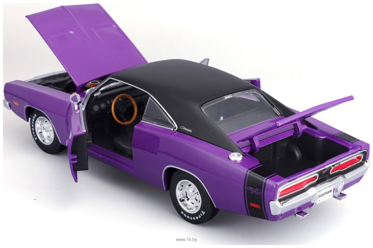 Фотографии Maisto 1969 Dodge Charger R/T 31387PL (фиолетовый)