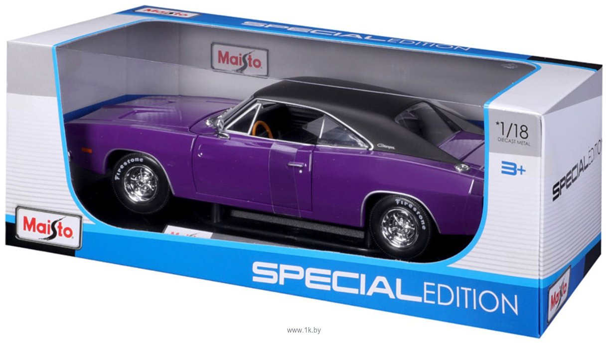 Фотографии Maisto 1969 Dodge Charger R/T 31387PL (фиолетовый)