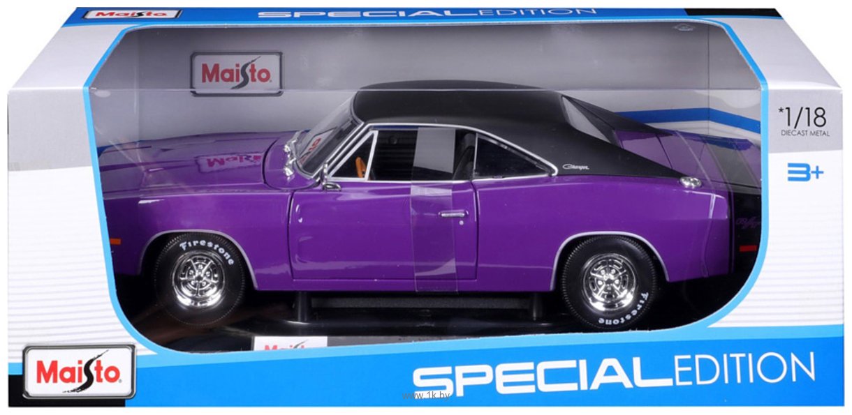 Фотографии Maisto 1969 Dodge Charger R/T 31387PL (фиолетовый)