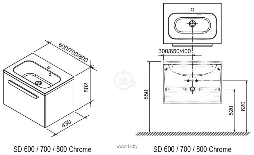 Фотографии Ravak SD Chrome 60 (X000000530)