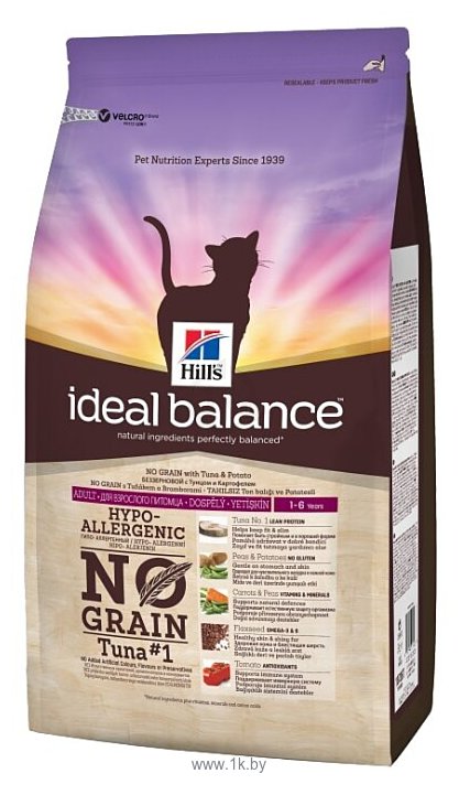 Фотографии Hill's (1.5 кг) Ideal Balance Feline Adult No Grain with Tuna & Potato