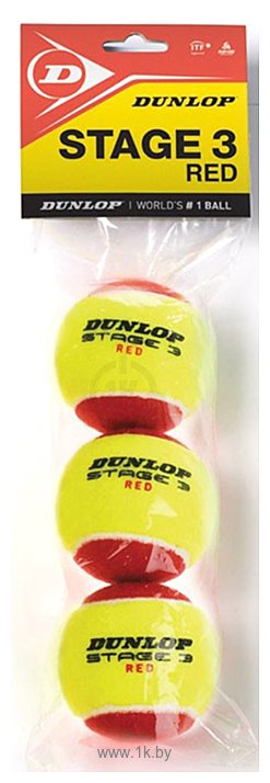Фотографии Dunlop Stage 3 Red (3 шт)
