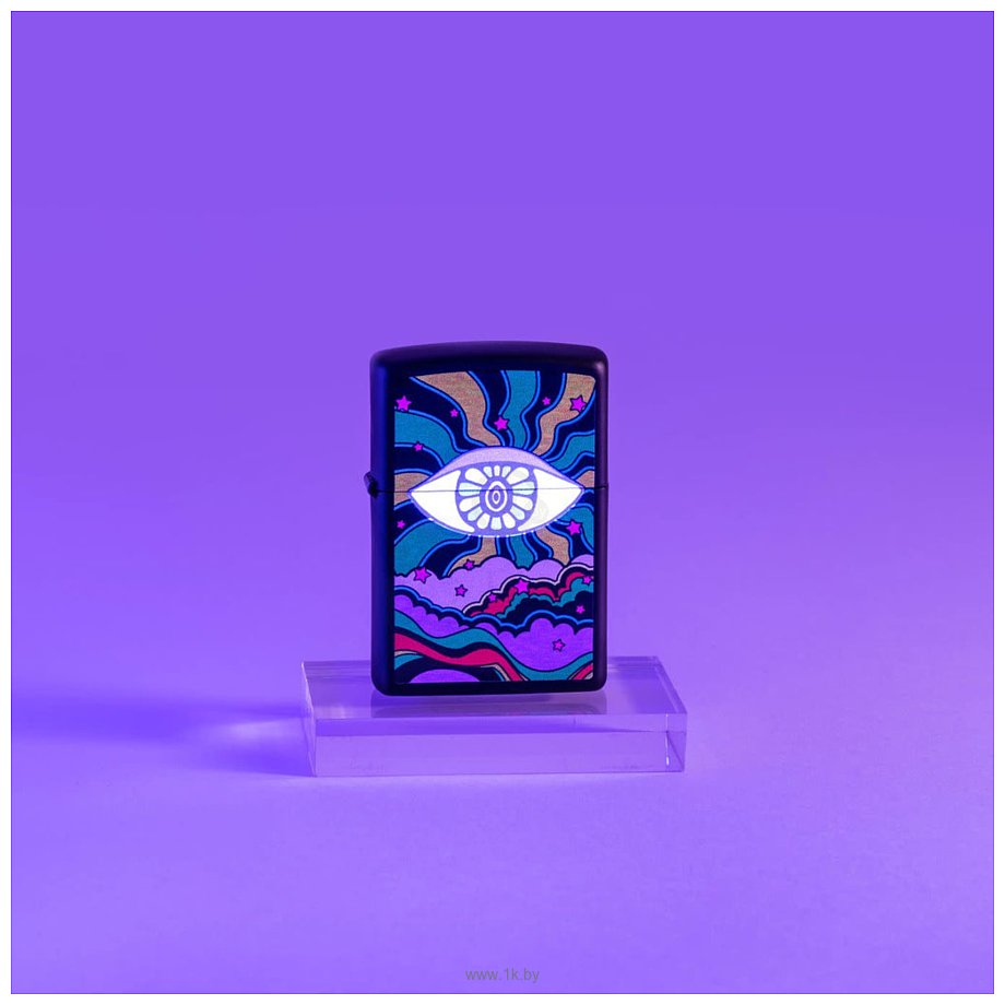 Фотографии Zippo Black Light Eye Design 49699