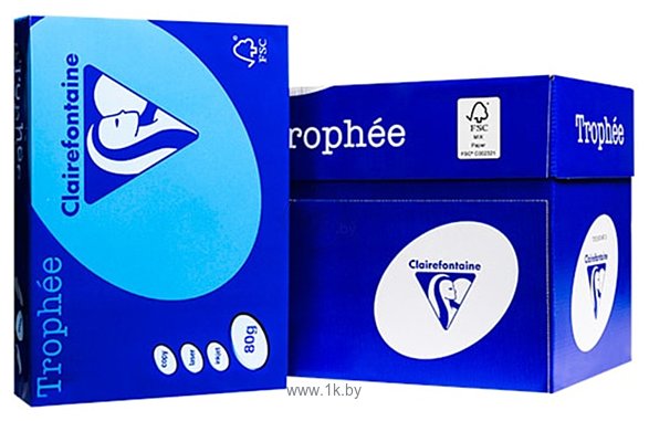 Фотографии Clairefontaine Trophee A4 80 г/кв.м 500 л 1781C (ярко-синий)