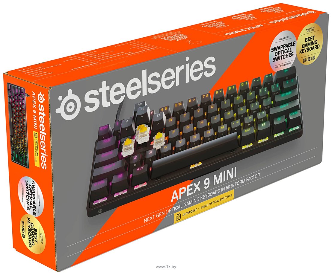 Фотографии SteelSeries Apex 9 Mini нет кириллицы