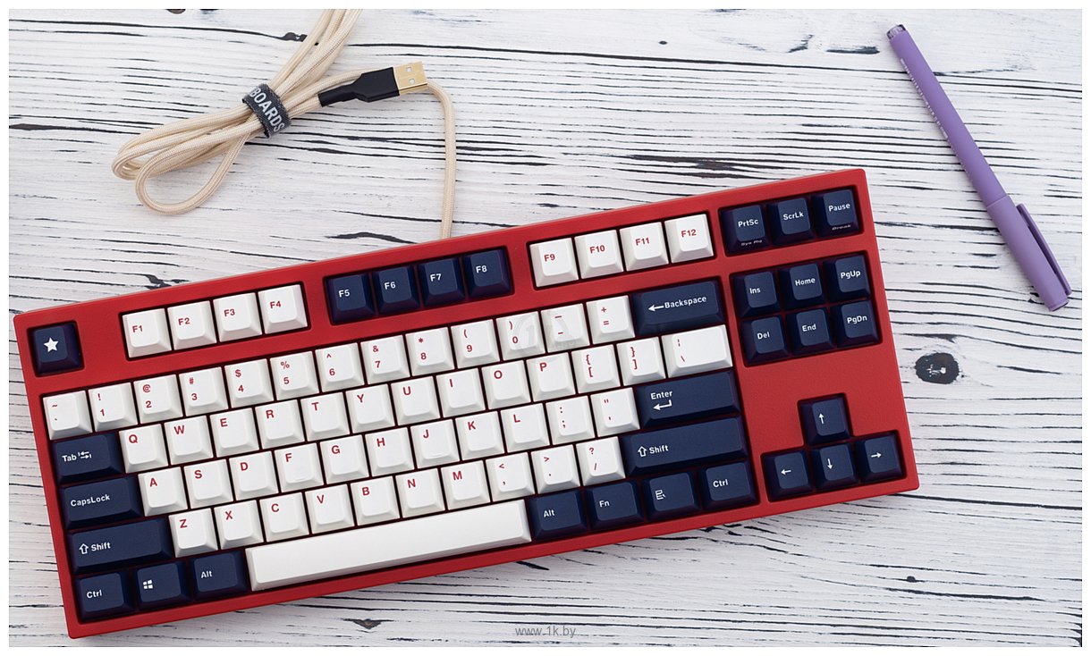 Фотографии Leopold FC750R BT White Blue Star Cherry MX Silent Red (без кириллицы)