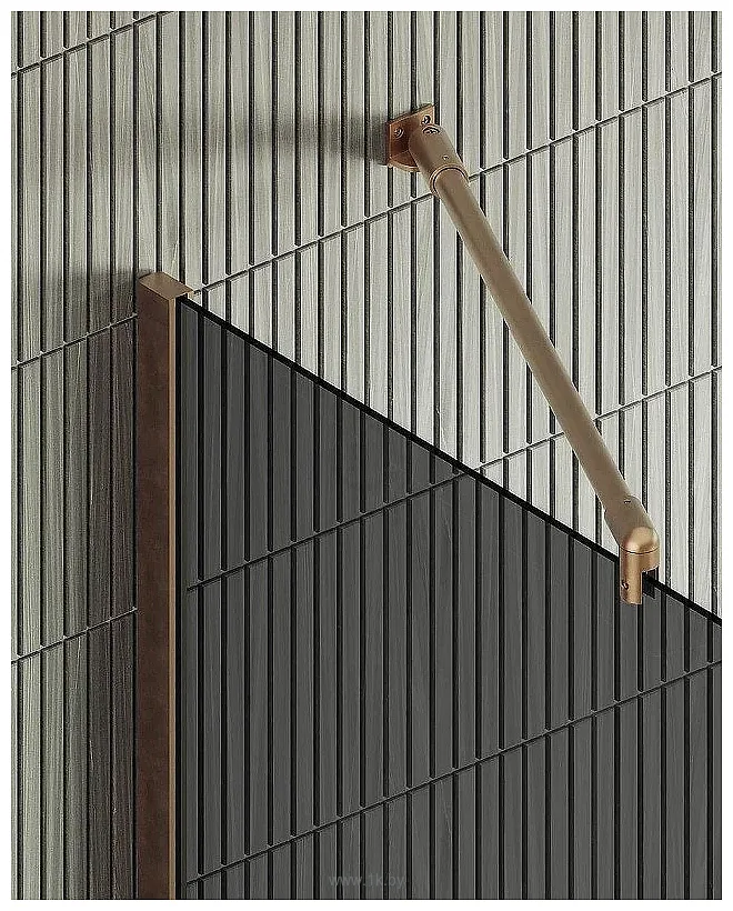Фотографии MaybahGlass 99x195 MGD-1355-2ш (графитовое стекло/бронза)