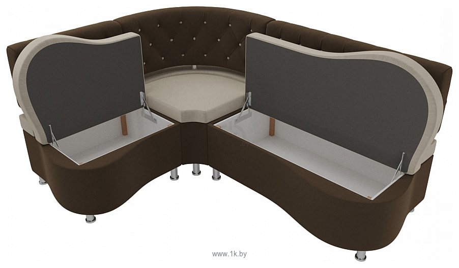 Фотографии Лига диванов Вегас 105177 (левый, бежевый/коричневый)