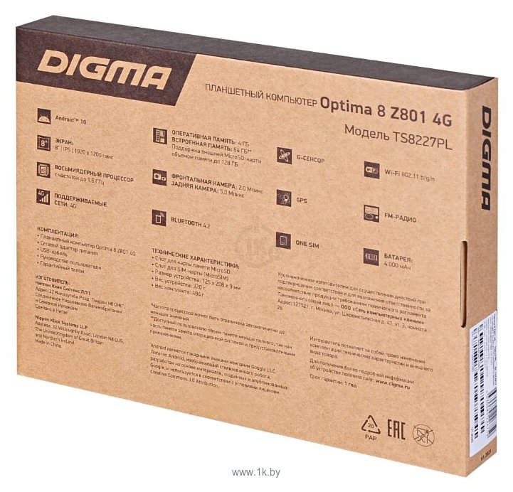 Фотографии DIGMA Optima 8 Z801 4G