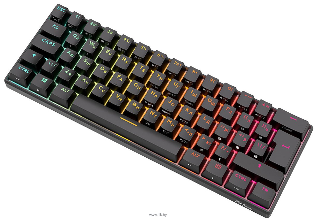 Фотографии Royal Kludge RK61 New RGB black, RK Red