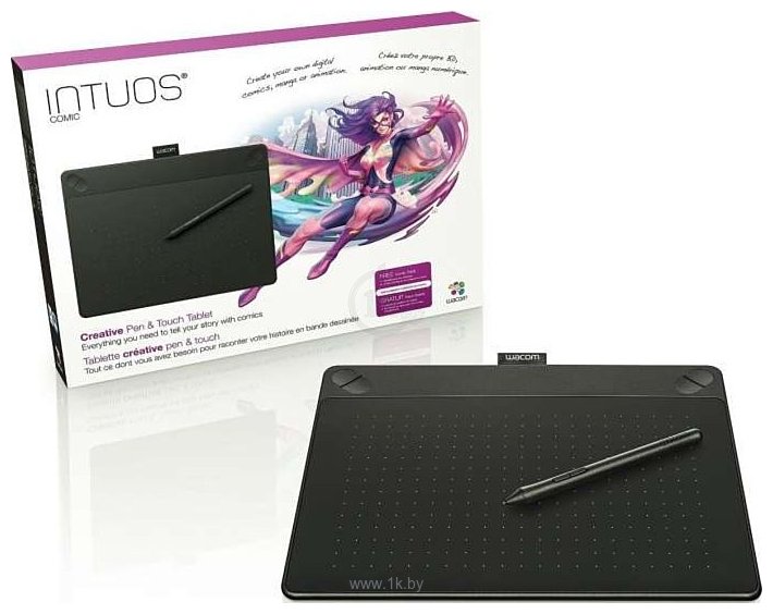 Фотографии Wacom Intuos Comic Medium (CTH690CK) Black