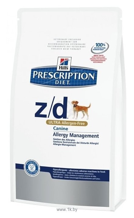 Фотографии Hill's (10 кг) Prescription Diet Z/D Canine Allergy Management dry