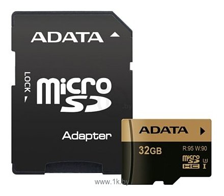 Фотографии ADATA XPG microSDHC Class 10 UHS-I U3 32GB + SD adapter