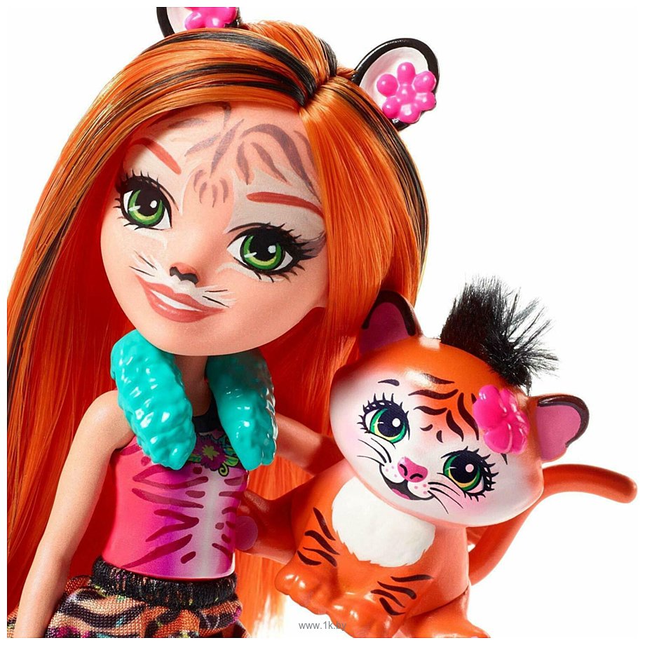 Фотографии Enchantimals Tanzie Tiger Doll and Tuft Figure FRH39