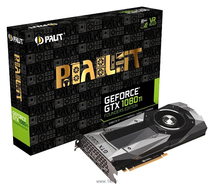 Фотографии Palit GeForce GTX 1080 Ti 1480Mhz PCI-E 3.0 11264Mb 11010Mhz 352 bit HDMI HDCP Founders Edition