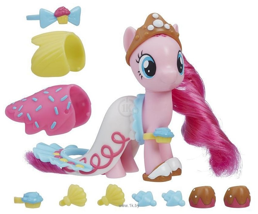 Фотографии Hasbro My Little Pony Pinkie Pie Land & Sea Snap-On Fashion