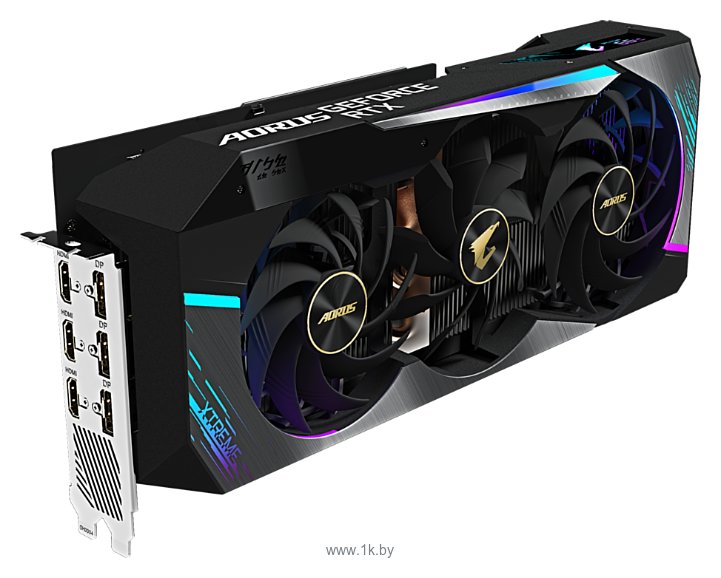 Фотографии GIGABYTE AORUS GeForce RTX 3080 10240MB XTREME (GV-N3080AORUS X-10GD)