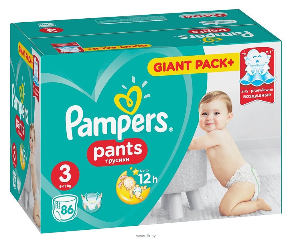 Фотографии Pampers Pants 3 (6-11 кг), 86 шт