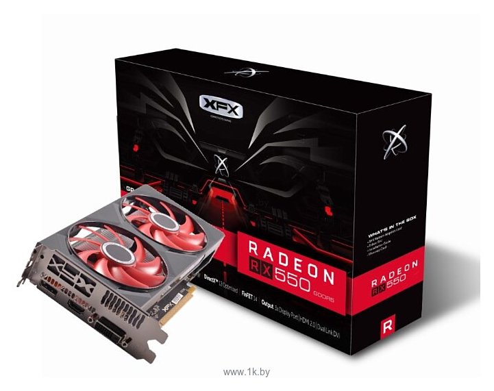 Фотографии XFX Radeon RX 550 4GB Double Dissipation (RX-550P4PFG5)